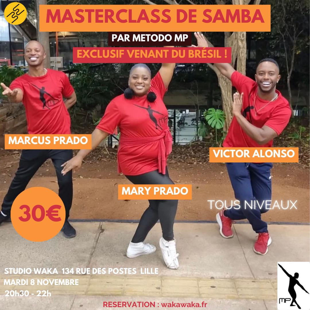 Masterclass Samba Mardi 8 Novembre - Waka Waka Dance Academy
