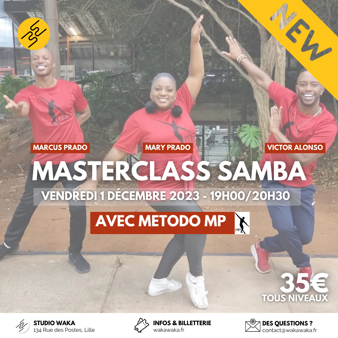 Master Samba No Pé avec Metodo MP à la Waka Waka Dance Academy à Lille