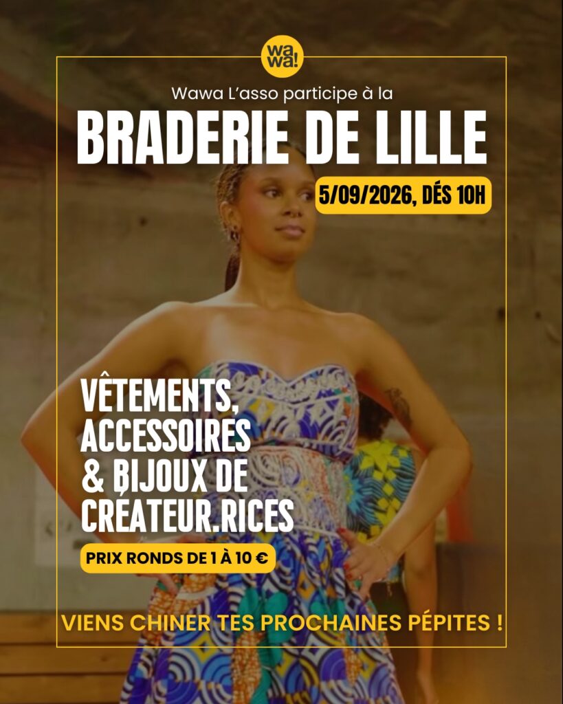 Affiche Braderie de Lille 2026. Wawa L'asso X Waka Waka Dance Academy